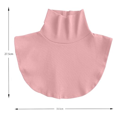 Lightweight Knited False Turtleneck Dickey Innerwear Warm Detachable Collars Half Top Mock Blouse Collar for3