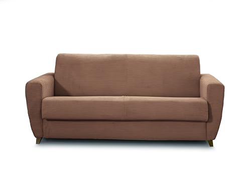 Mondo Sofa Group Boston Canapé-lit 3 Places Structure en métal et en Bois Rembourrage en Caoutchouc polyuréthane Rembourrage en Tissu Matelas en Maille...