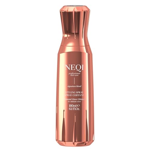 NEQI Diamond Glass Spray Coiffant Thermoprotecteur (150ml) – Brillance effet miroir – Anti-frisottis & anti-humidité – Protection chaleur jusqu’à...