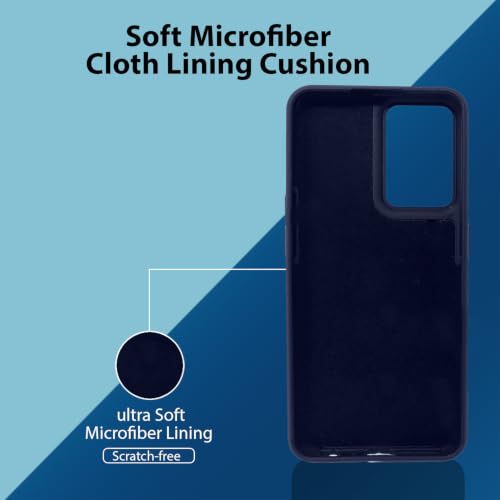 Image of LIRAMARK Liquid Silicone Soft Back Cover Case for OnePlus Nord CE 2 5G / 1+Nord CE 2 5G (Midnight Blue)