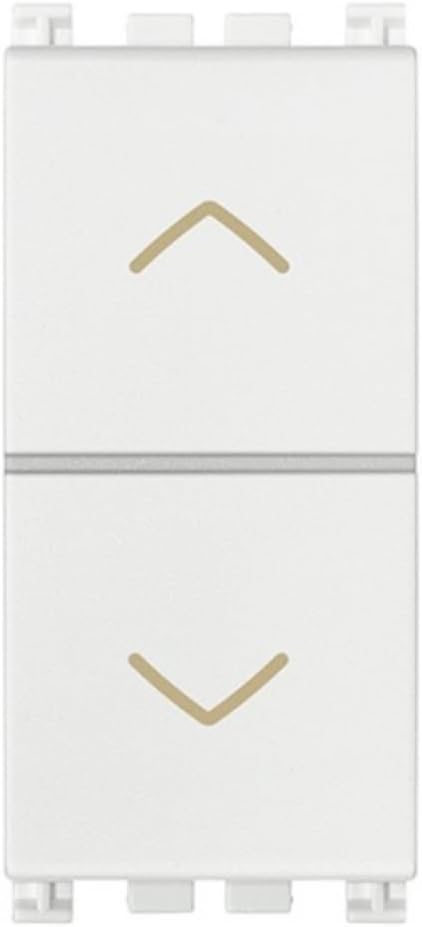 VIMAR Arke Series – Double Interlockeo No + No10A Push Button White