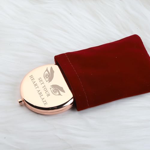 Espejo de maquillaje redondo inspirado en anime WUSUANED miniatura 6