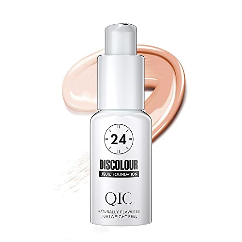 Color Changing Foundation - Liquid Sheer to Light Coverage Natural Lightweight Cover for Light Fair Medium Skin Tone, Face Makeup by “Linble”
