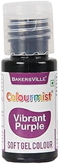 Colourmist Soft Gel Paste Food Color, (Vibrant Purple), 20Gm | Edible Gel Colour For Fondant/Dessert/Baking |
