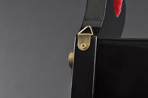 Handmade Sword - Three Tiers Black Paino Lacquered Wooden Wall Sword Stand, Samurai Katana Wakizashi Tanto Swords Display Holder, Padded #TOP4