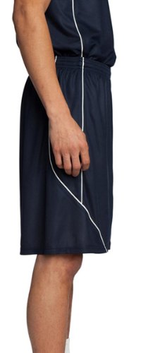 Sport-Tek Men's Posicharge Mesh Reversible Spliced Short L Black #TOP2