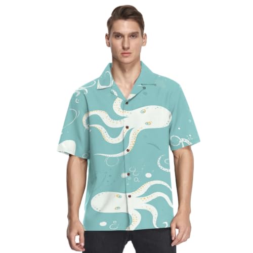 Chemise Hawaïenne pour Homme en vacances : le look plage idéal aux motifs méduses