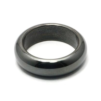 Magnetic Hematite Ring (Thick) - Size - UK, Z / USA 12