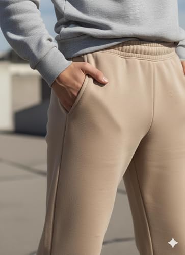 Image of Mack Jonney Women's Solid Fleece Track Pants | Warm & Durable Casual Lowers | Trendy Lowers-M5306