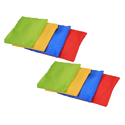Vaguelly Kids Sandbag Game 8 Pcs Bean Bag Toys Fun Sandbags for Children Random Color