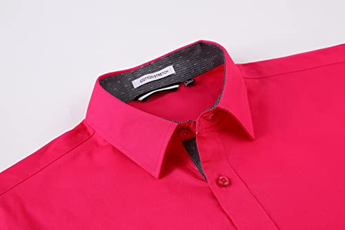 Alex Vando Mens Dress Shirts Regular Fit Long Sleeve Stretch Business Dress Shirts for Men