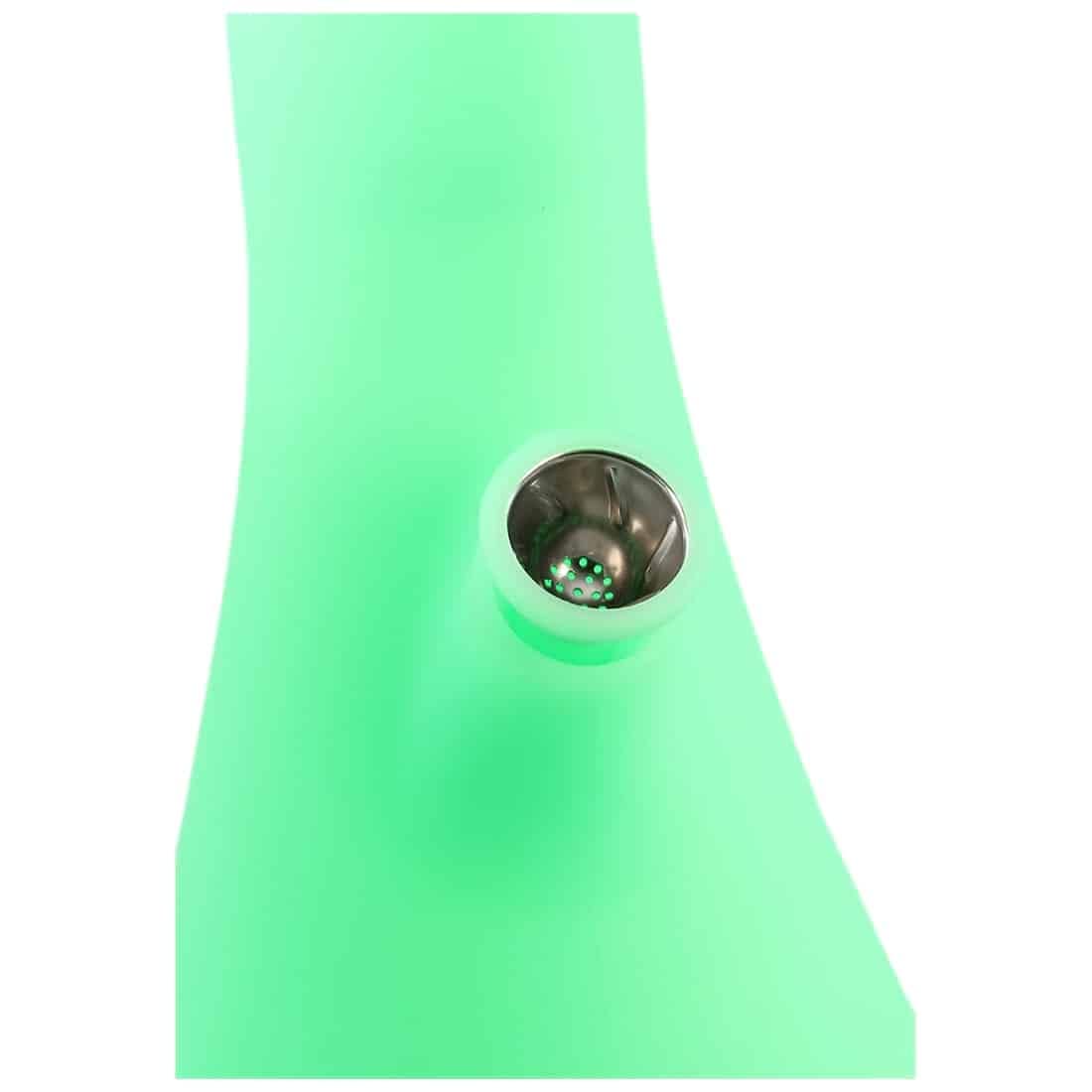 PieceMaker Percolator Bong 55 cm Neon-Grün Silikonbong NS 14/19 Mushroom-Perkolator Kräuter Kolbenbong Lebensmittelechtem Silikon Ø 160/66mm