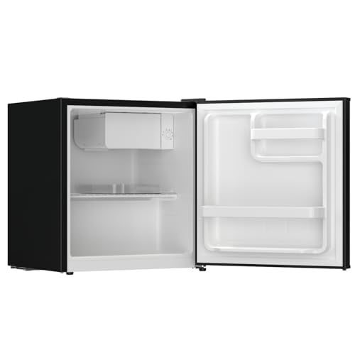 Image of Frigidaire BLACK-ROSEGOLD Retro Mini Refrigerator-Energy Saving-Adjustable Thermostat Control-Side Mounted Bottle Opener-Ideal for Dorm, Office, RV, Garage, Apartment 1.6 Cubic Feet
