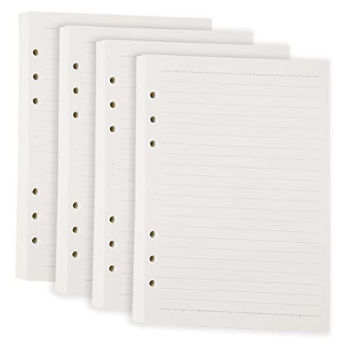 Recharge Agenda 2021 A5 Papier Ligné A5 Perforé - Lot De 3x45 Feuilles - Pour Classeurs 6 Trous Classeur A5