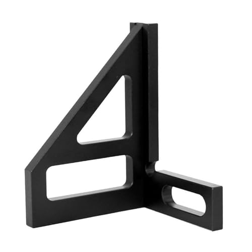 Escuadra medidor ángulos madera aluminio 45 y 90 grados miniatura 5