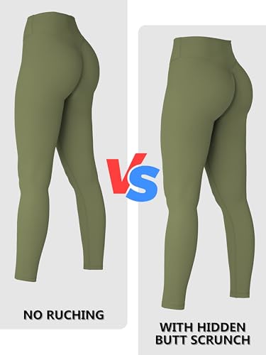 Image of Sunzel Sunzfly Invisible Butt Scrunch Workout Leggings for Women, Butt Lifting High Waisted Gym Yoga Pants with Tummy Control