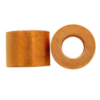 Copper Stops, Copper Swage Stops for Crimping on Wire Rope Cable. for 3/64, 1/16, 3/32, 1/8, 5/32, 3/16, 1/4, 5/16 and 3/8 Inch Diameter Galvanized and Stainless Steel Cables (3/16", 100)