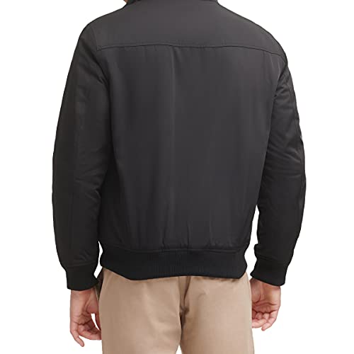 Dockers Men's Quilted Lined Flight Bomber Jacket, Black, Large #TOP3