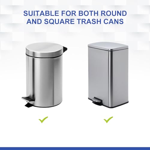 Image of LANMU Upgraded Wall Protector Behind Trash Can for Heavy Duty Trash Can, 2 Pcs Silicon Garbage Can Bumper, Wall Spacer Garbage Bin for Round & Square Waste Baskets, Stop Moving Backward