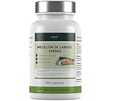 Cápsulas de mejillón de Labio Verde neozelandés con Zinc: Alta dosis de 1500 MG, sin magnesio ni aditivos, 100% Naturales, Calidad Alemana, 300 cápsulas