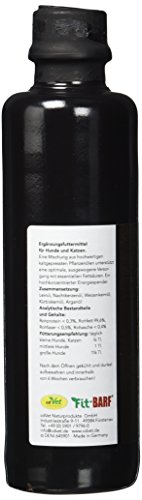 LunaLupis Futter-Öl für Hunde & Katzen - 200ml, Kaltgepresst, Essentielle Fettsäuren, Leinöl, Nachtkerzenöl