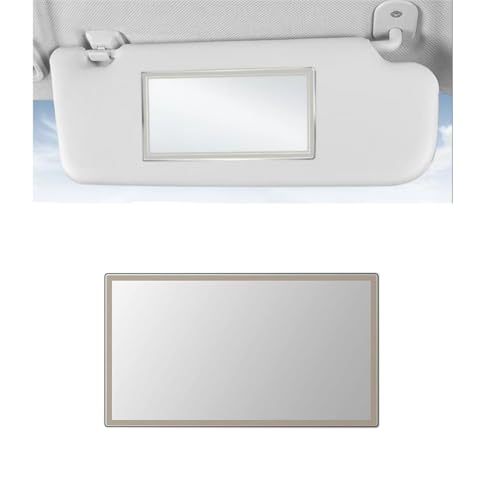 Pare-Soleil Voiture Miroir de Maquillage,Miroir de Courtoisie de Voiture,Miroir de courtoisie intérieur Miroir pare Soleil Voiture portable petit miroir,150 x...