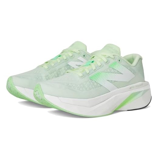 New Balance FuelCell Supercomp Trainer V3 Tênis de corrida feminino, Água melão/cinza de argila/branco, 6.5 Wide