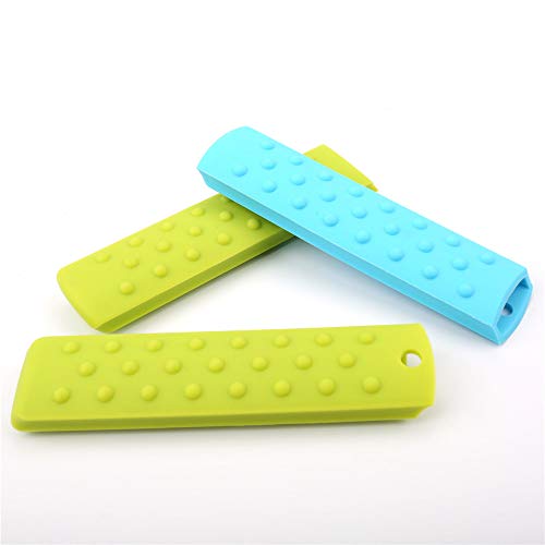 LANYHU Silicone Hot Handle Holder,Heat Insulation Pot Handle Sleeve, Anti-scalding Anti-Skid Soft Elastic Handle Cover for Cast Iron for Cast Iron Skillets/Pans/Griddles/,2Pack