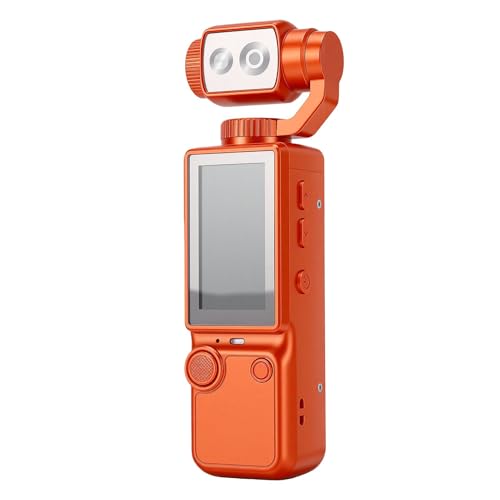 Caméra d'action portable 4K Luocute avec zoom 16x objectif rotatif 180 et batterie 2000 mAh
