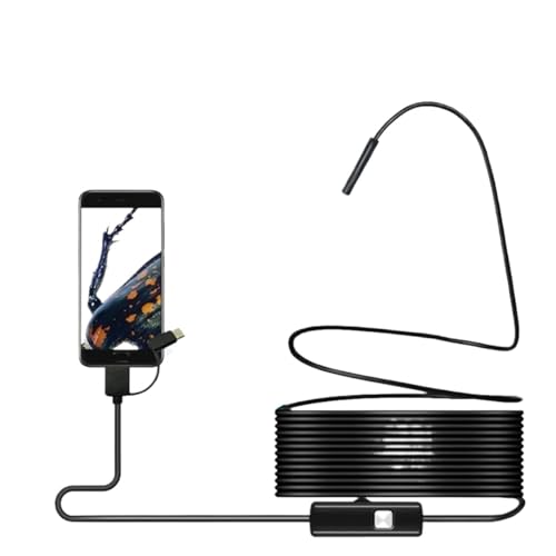 7.0mm USB�����������J���� �{�A�X�R�[�v�����J���� �h�� 6�i�K�����\ LED���C�g �^�C�vC USB PC�p(1.5m,7mm soft cable)