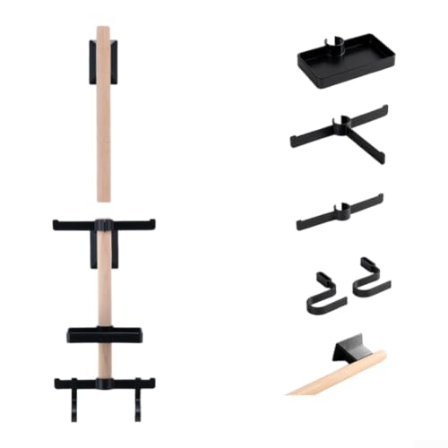 Soporte vertical de bicicletas para ahorrar espacio en pared con estantería deslizante ABS 4