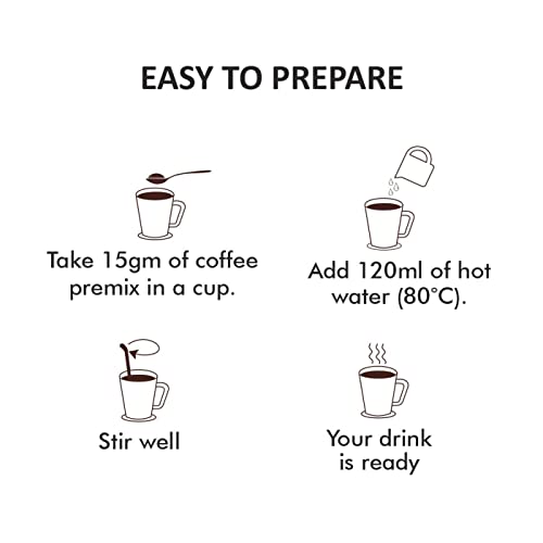 Image of Octavius Instant Coffee Premix - 500 Gm Jar (Pack of 2) | 1 Min 3 In 1 Sachets | Hot & Cold | Instant Cappuccino - 1 Kg Jar