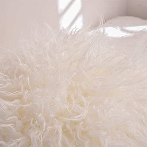 Meeting Story Reading Pillows Rabbit Faux Fur Shaggy With Arms Bed Rest Pillows Grey Back Pillow For Bed, Bed Chair Arm Pillow Bed Rest Pillow For Adults, Teens, Kids (Gold Beige) #TOP7