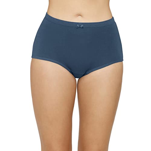Image of Amante Solid High Rise Full Coverage Full Brief Panties (Pack of 3)