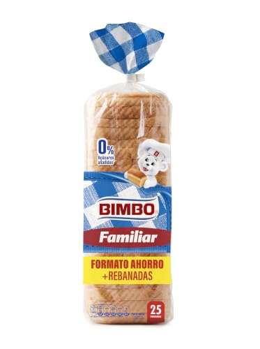 Bimbo - Pan de molde Blanco con Corteza formato Ahorro Familiar 22 rebanadas, 640 g