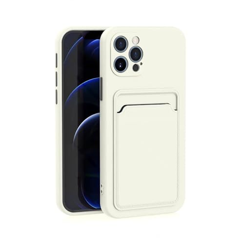Coque silicone liquide avec fente carte iPhone 15 Pro idéale pour voyager léger