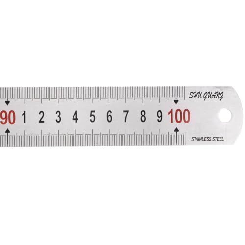 Règle métallique de 100 cm TA-VIGOR outil de mesure en acier inoxydable pour couture