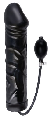 Black Giant Latex Opblaasbare Dildo