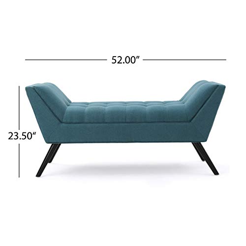 Christopher Knight Home Demi Fabric Bench, Dark Teal #TOP7