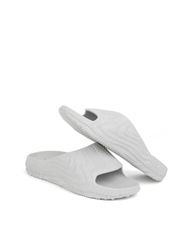 Image of hummel TEXTURE SOFT Men's Classic Ultra Soft Sliders /Slippers with Cushion FootBed for Adult Comfortable & Light Weight Stylish & Waterproof & Everyday Flip Flops & Chappals for Gents /Boys