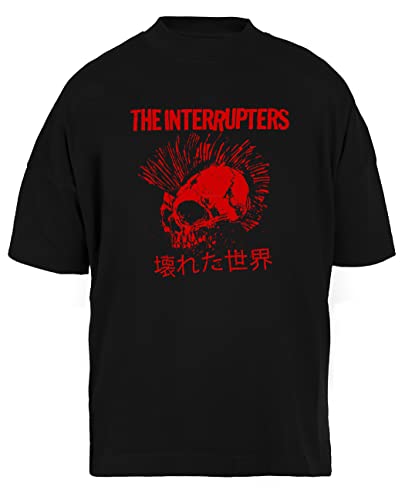 T-shirt rock crâne noir coupe baggy idéal pour vos concerts et festivals