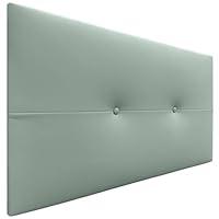DHOME Hoofdbord van kunstleer of effen Aqualine-stof, luxe bekleed hoofdeinde voor bed, grijze stof, 160 cm, voor bedden van 150/160 cm DHOME Hoofdbord van kunstleer of effen Aqualine-stof, luxe bekleed hoofdeinde voor bed, grijze stof, 160 cm, voor bedden van 150/160 cm