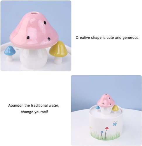 Fuente de agua para gatos de cerámica REAGAR con filtro automático miniatura 4