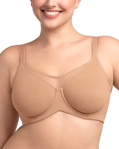 Image of HSIA Minimizer Bras for Women Plus Size, Full Coverage Coolcomfort T Shirt Unlined Bra with Underwire for Heavy Breast