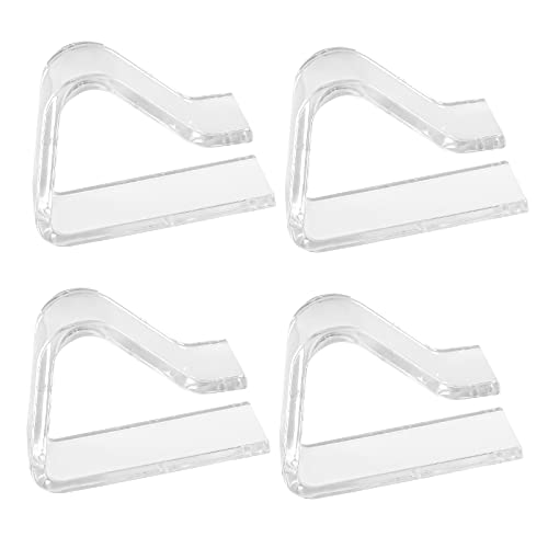 Disnace 4 Pcs Pinzas para Mantel Transparente, Mantel Fijo, Invisible Firme Clips para...