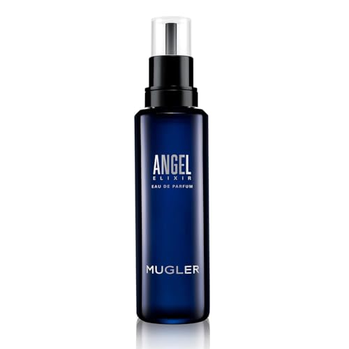 MUGLER Angel Elixir, Eau de Parfum, Profumo Donna, Profumo Legnoso, Floreale e Gourmand, Fragranza Magnetica, Extra-ordinaria,Esplosione Spezie Metalliche, Ricaricabile Ricarica 100 ml MUGLER Angel Elixir, Eau de Parfum, Profumo Donna, Profumo Legnoso, Floreale e Gourmand, Fragranza Magnetica, Extra-ordinaria,Esplosione Spezie Metalliche, Ricaricabile Ricarica 100 ml