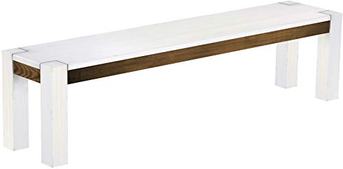 Sitzbank 180 cm Rio Kanto Snow Eiche Pinie Massivholz Esszimmerbank Küchenbank Holzbank - Größe und Farbe wählbar Brasilmöbel Sitzbank 180 cm Rio Kanto Snow Eiche Pinie Massivholz Esszimmerbank Küchenbank Holzbank - Größe und Farbe wählbar Brasilmöbel