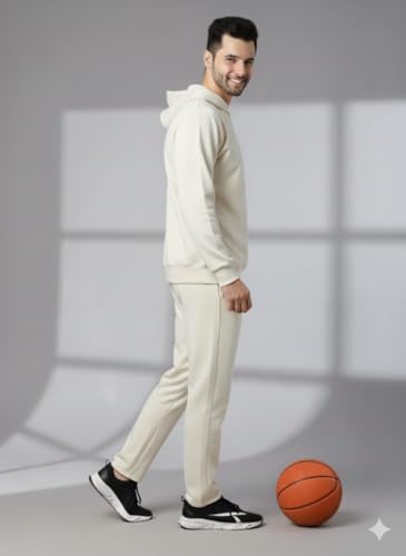 Image of Mack Jonney Solid Track Suit for men | Co-ord Set | Warm Fleece Tracksuit Set | Full Sleeve Hoodie
