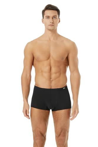 Men's Silky Underwear Trunks Rather Transparent Boxer Briefs Short Leg3