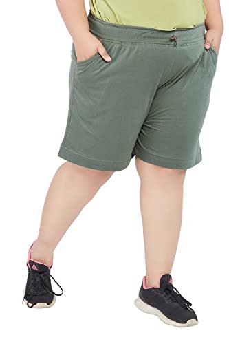 Image of CUPID Women Plain Comfortable Barmunda,Shorts for Sports, Yoga, Daily Use Gym, Night Wear, Casual Wear for Ladies
